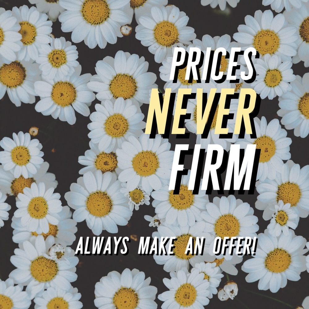 Prices never firm!!!